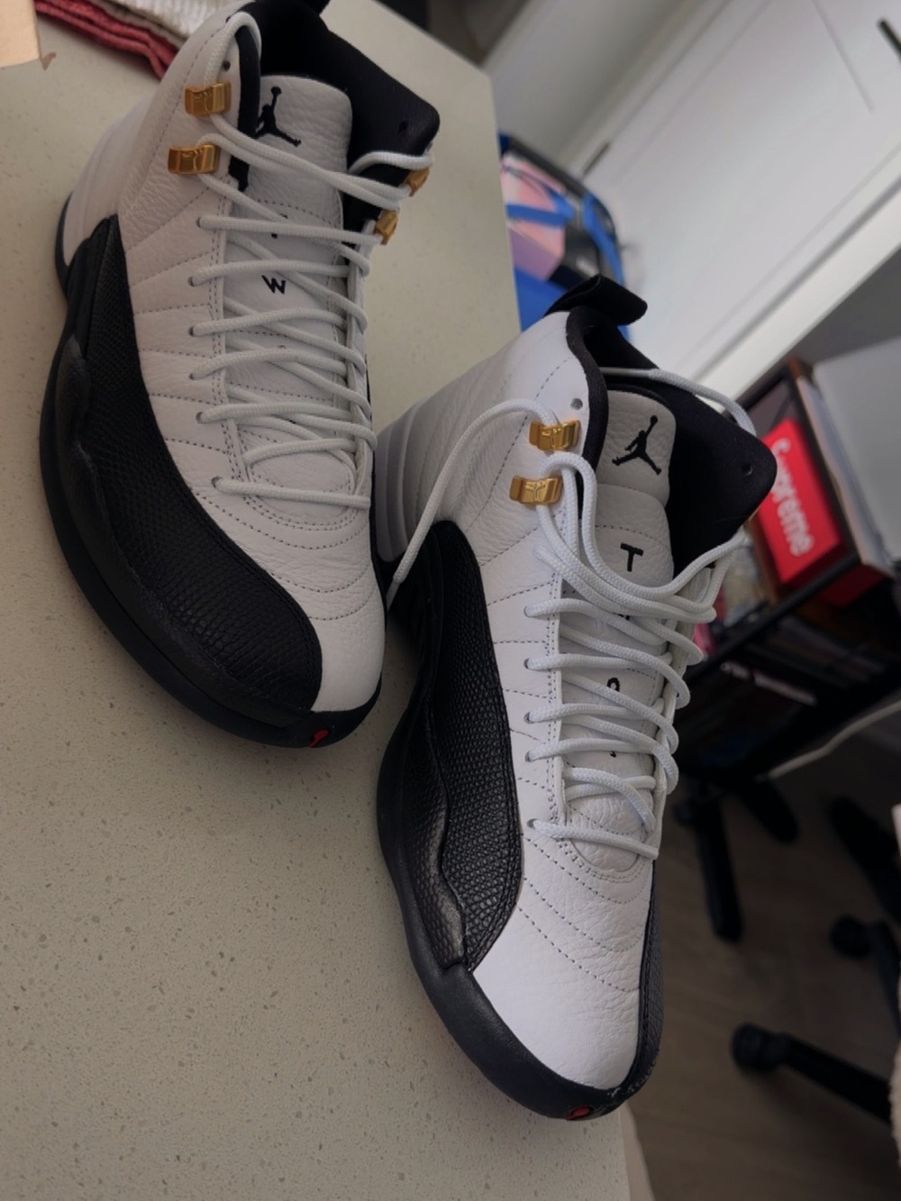 Jordan Retro 12 - Men’s White and Black Sneakers